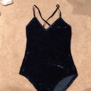 velvet body suit